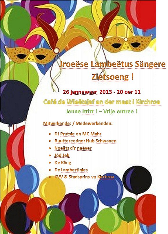 Jroeëse Lambeëtes Zengere Zietsoeng - 26 januari 2013